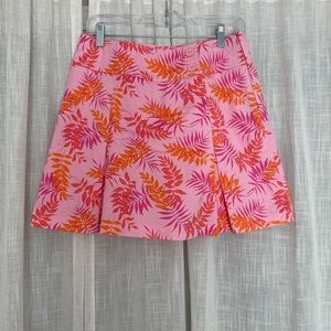 St. John’s Bay Pink Floral Leaf Skort Size 6/S